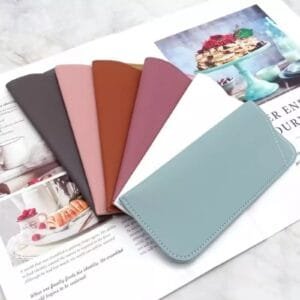 Leather Glasses Bag Protective Sunglasses Pouch Cover Reading Eyeglasses Eyewear