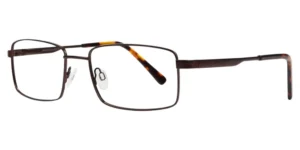 Meridian Eyewear Rialto Stainless Steel Bow Temples - C1 Matt Brown