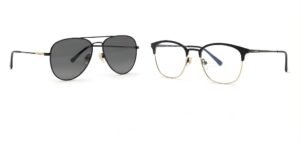 Paul Costelloe 5242 C1 Black / Gold Optical Glasses + Paul Costelloe Sun 102 C2 Black Sunglasses Bundle