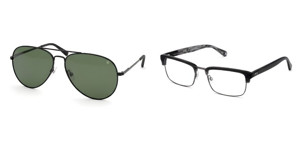 Lowry C3 black + Walton C2 storm grey Full Rim Optical + Sunglasses Bundle